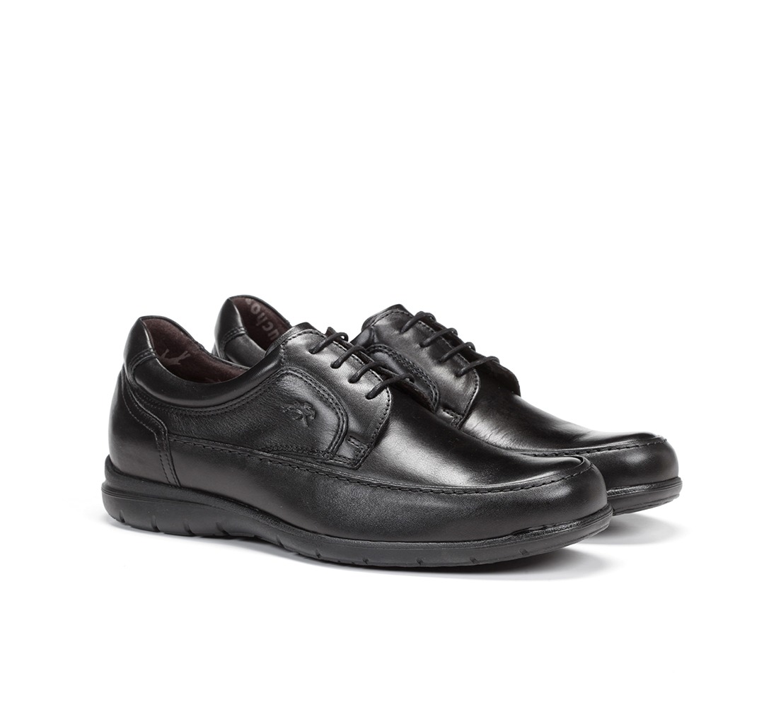 FLUCHOS 8498 Zapato de Hombre de color Negro