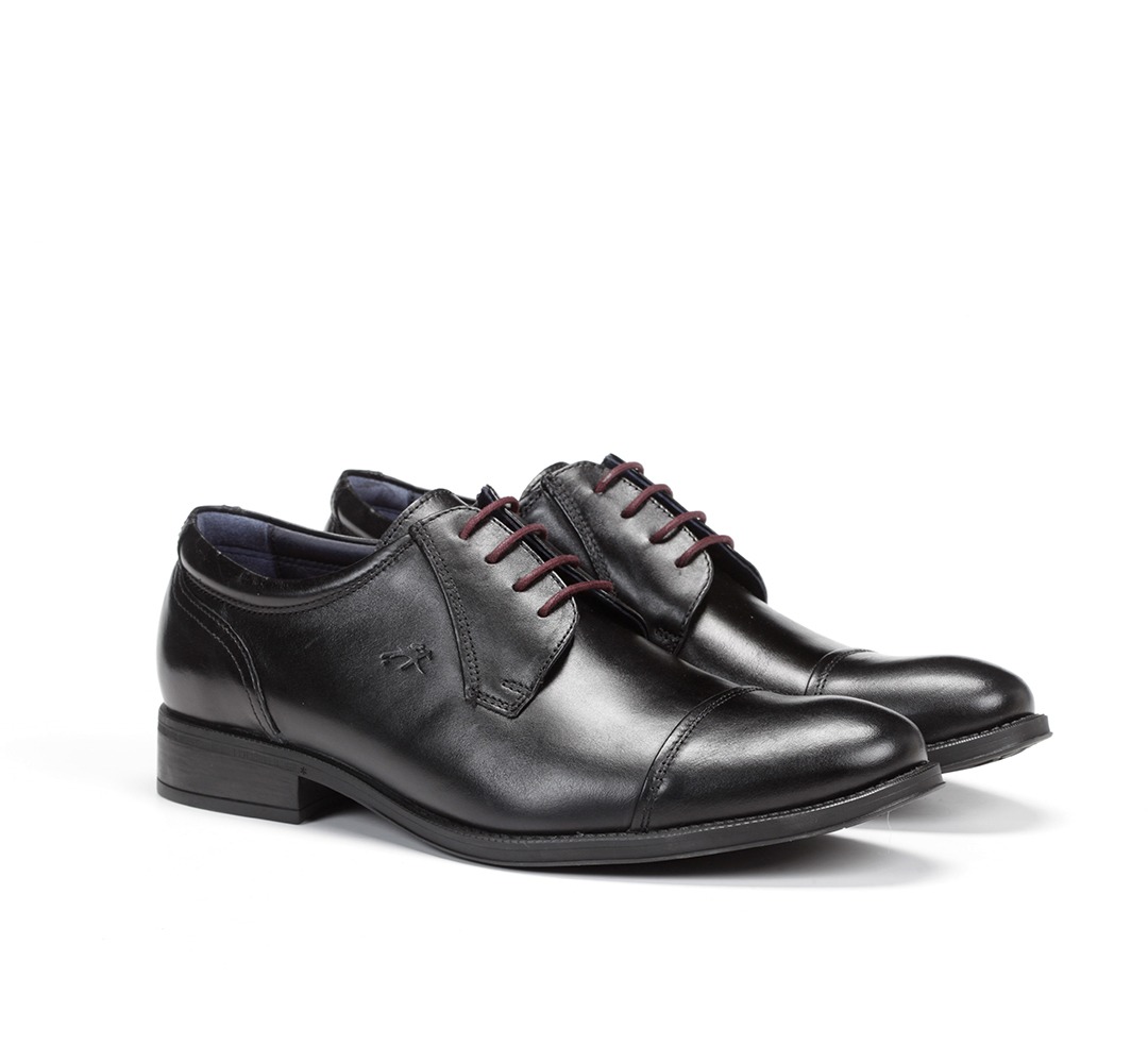 FLUCHOS 8412 Zapato de Hombre de color Negro