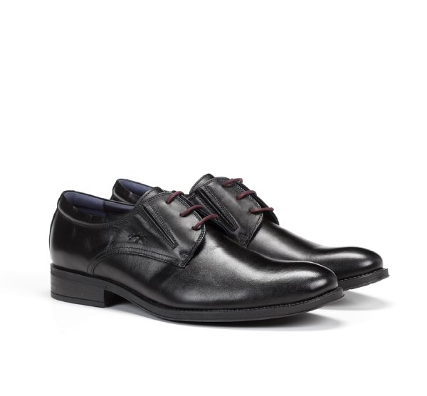FLUCHOS 8410 Zapato de Hombre de color Negro