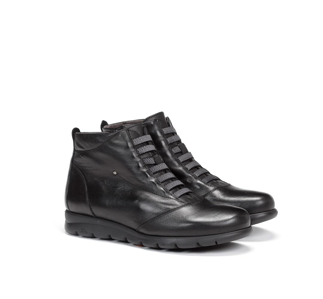 FLUCHOS F0356 Botines de Mujer de Color Negro