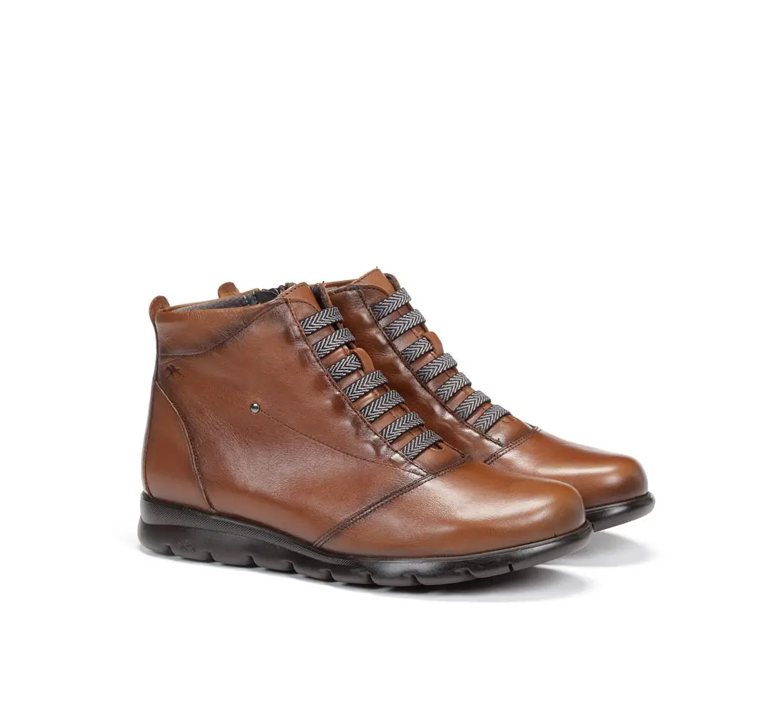 FLUCHOS F0356 Botines de Mujer de Color Cuero