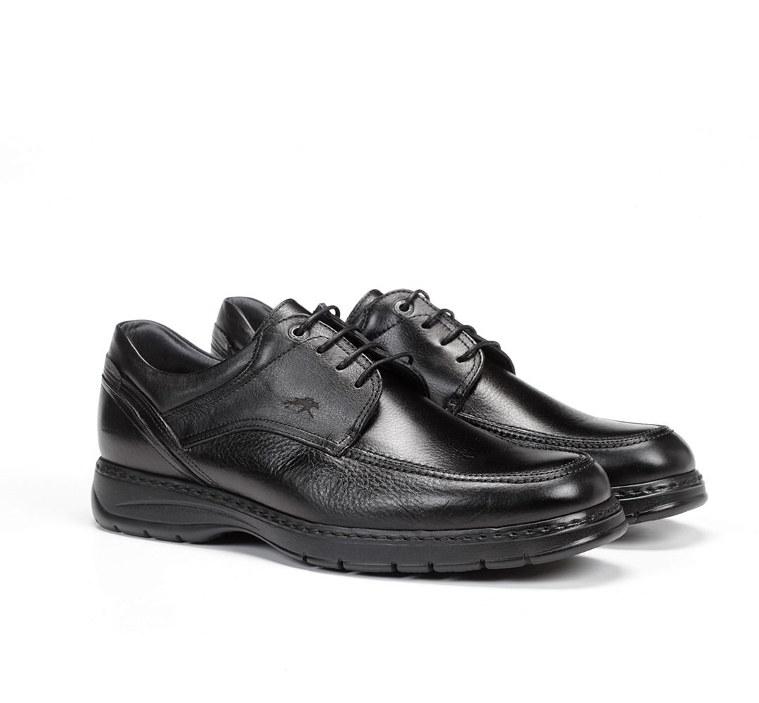 FLUCHOS 9142 Zapato de Hombre de Color Negro