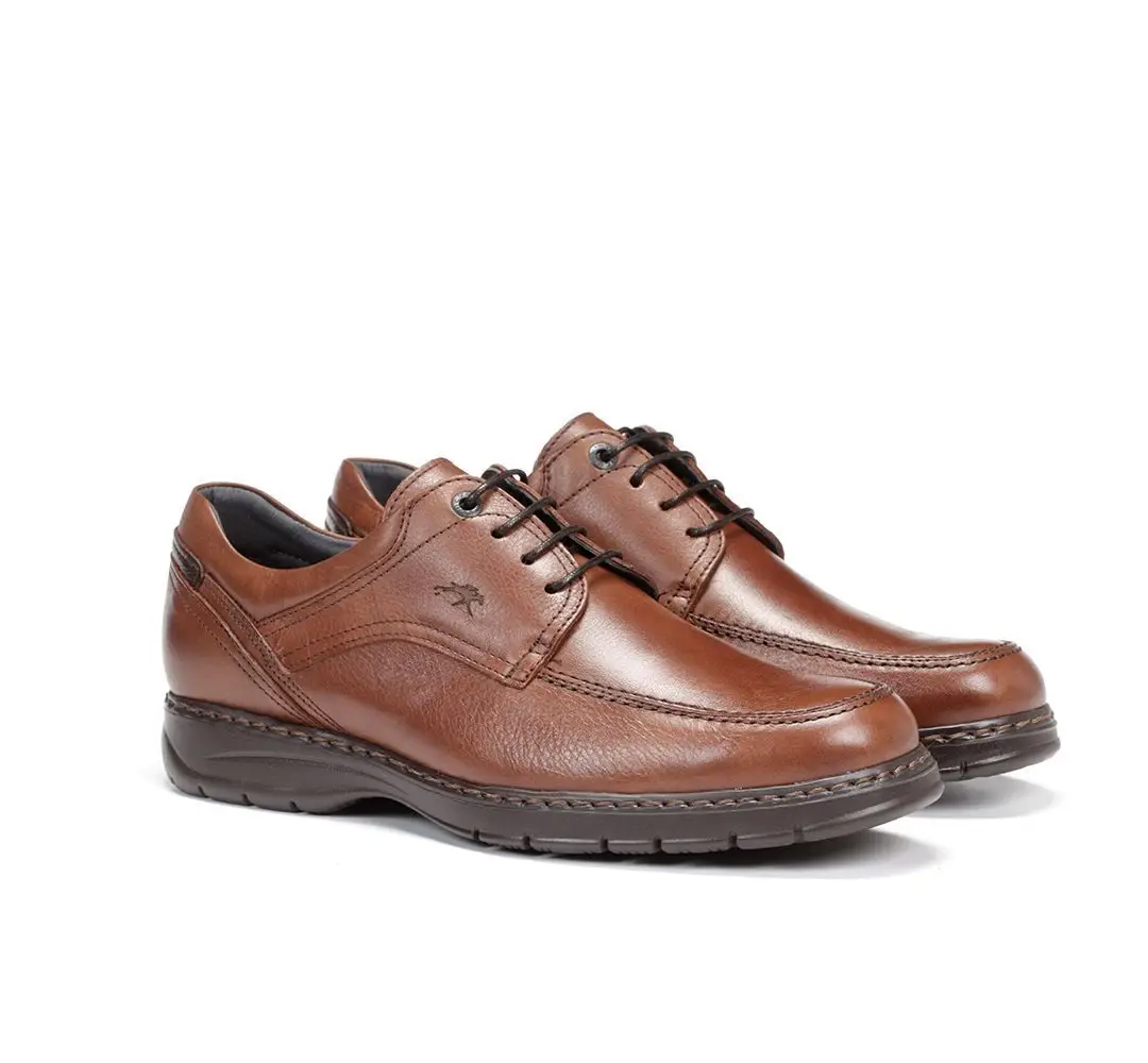 FLUCHOS 9142 Zapato de Hombre de Color Brandy