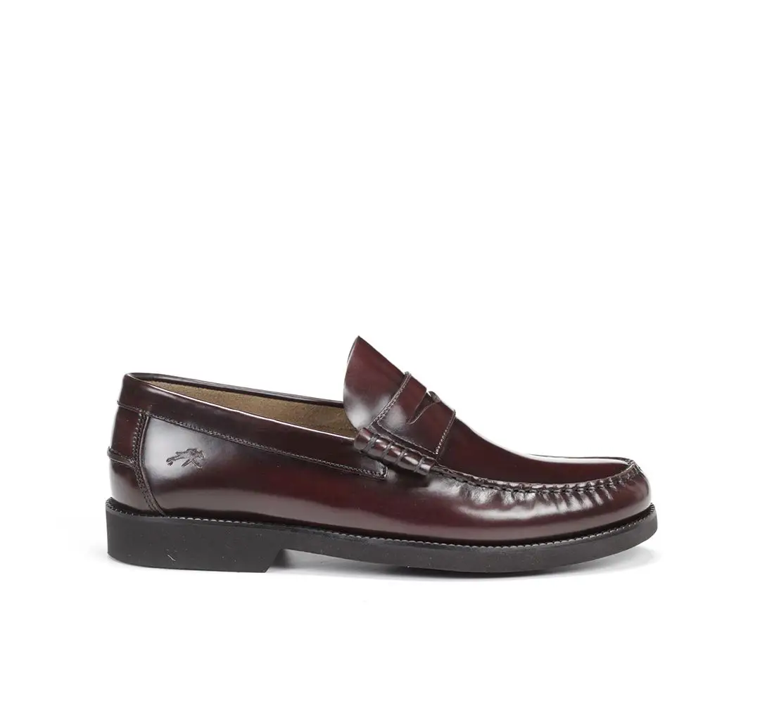 FLUCHOS F0047 Zapato de Hombre de Color Burdeos