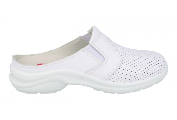 LUISETTI 0035 MENORCA Zapato profesional de color blanco abierto - Imagen 2