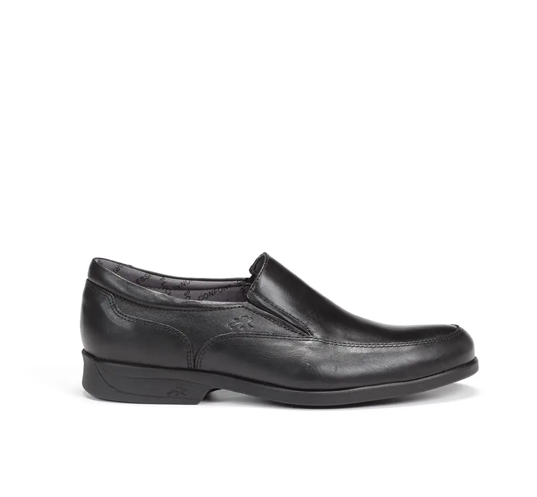 FLUCHOS 8902 Zapato de Hombre de Color Negro