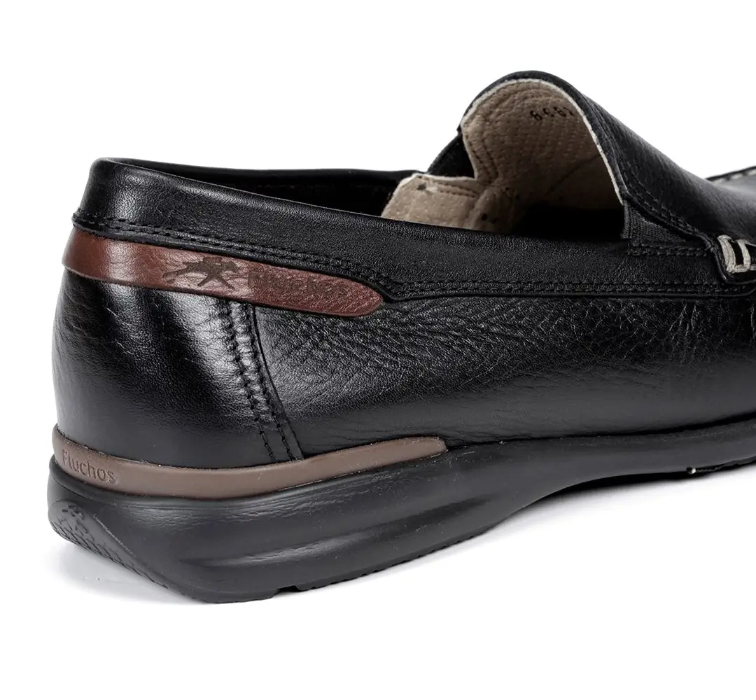 FLUCHOS 8682 Tornado Negro Zapatos de Hombre - Imagen 6