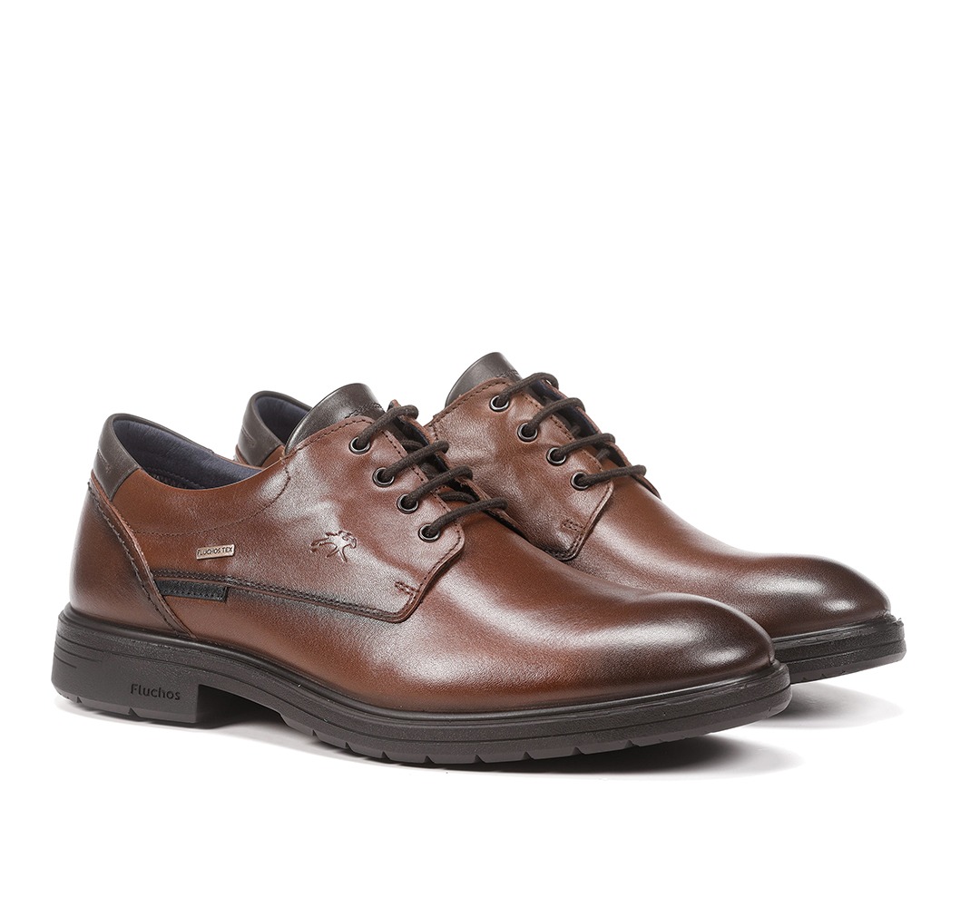 FLUCHOS F1304 Zapato de Hombre de Color Camel