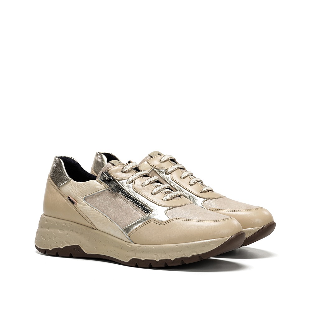 FLUCHOS F2308 Zapato de Mujer de Color Beige