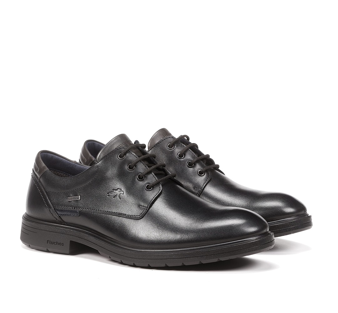 FLUCHOS F1304 Zapato de Hombre de Color Negro