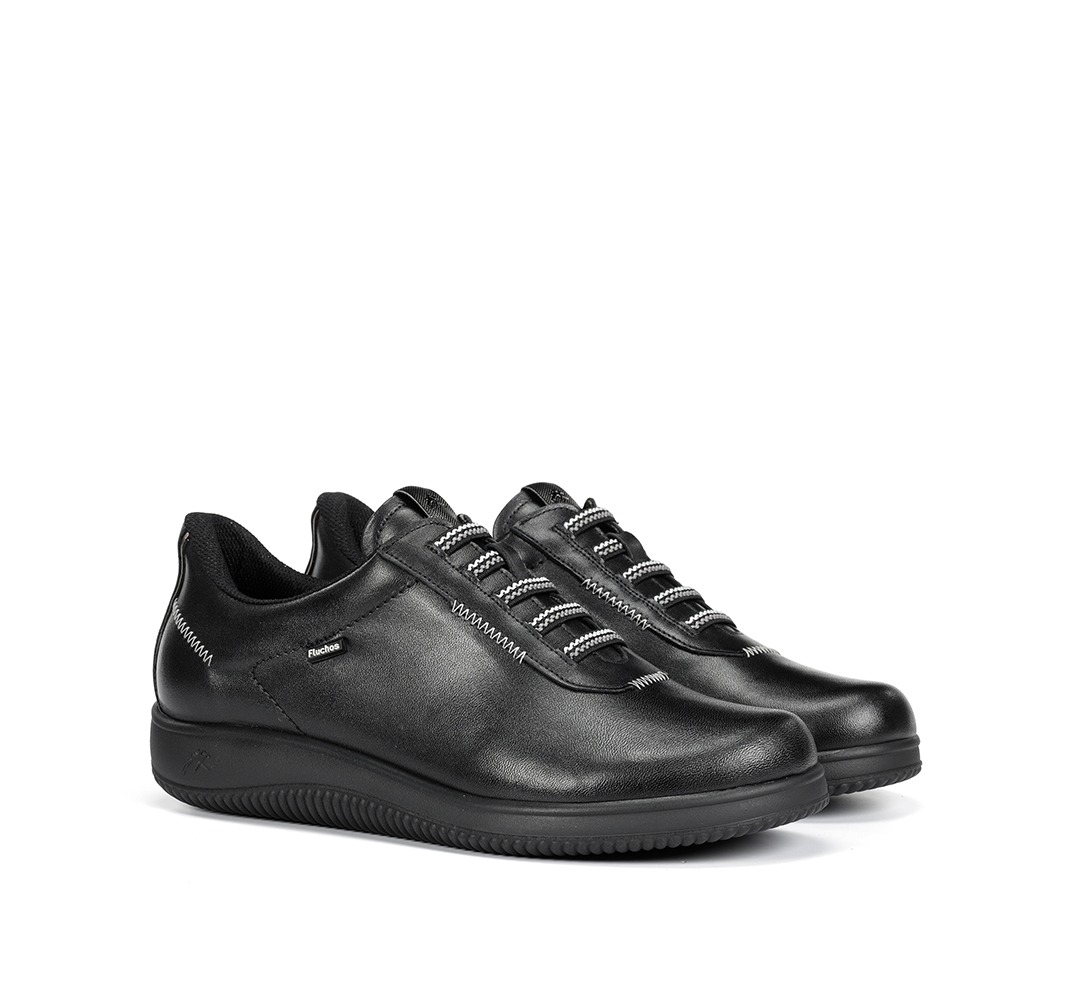 FLUCHOS F2335 Zapato de Mujer de Color Negro