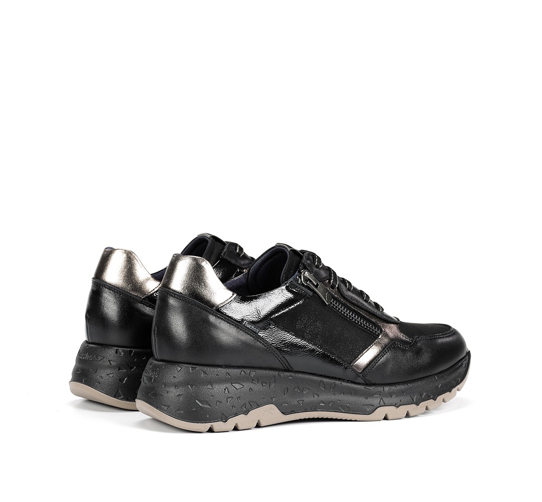 FLUCHOS F2308 Zapato de Mujer de Color Negro - Imagen 3