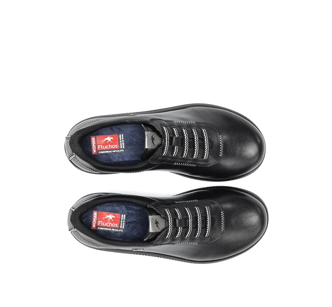 FLUCHOS F2335 Zapato de Mujer de Color Negro - Imagen 3