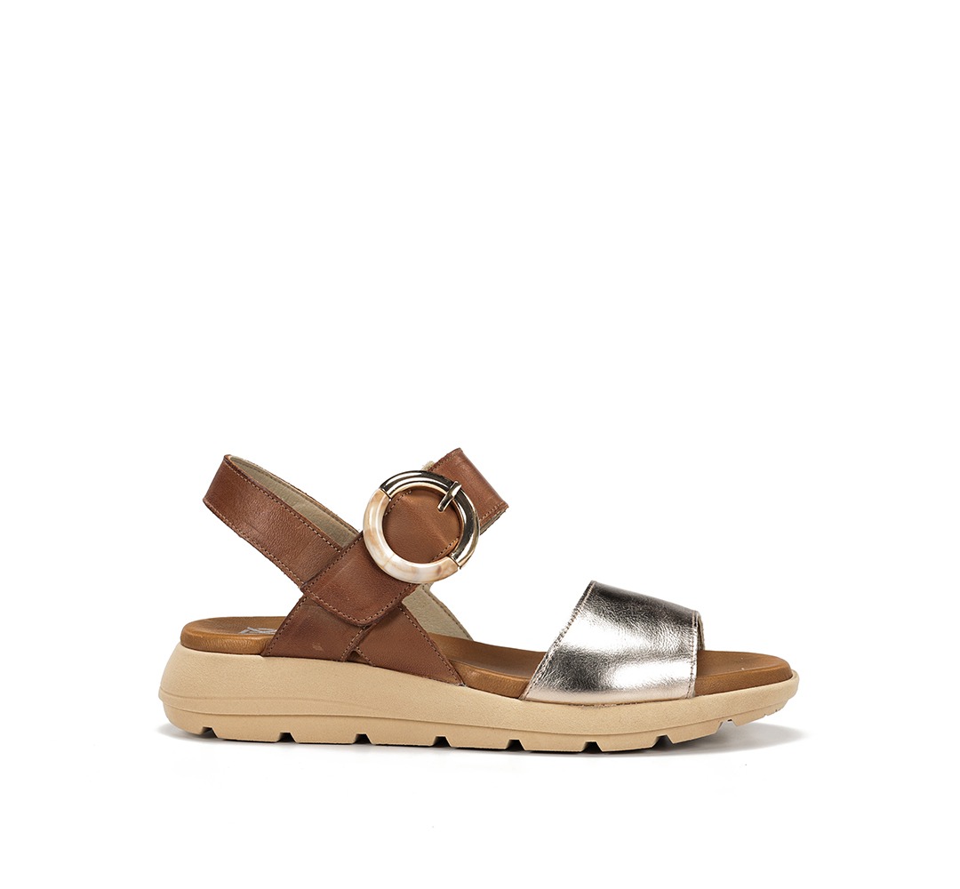 FLUCHOS D9523 Sandalia de Mujer Cava Cuero - Imagen 3