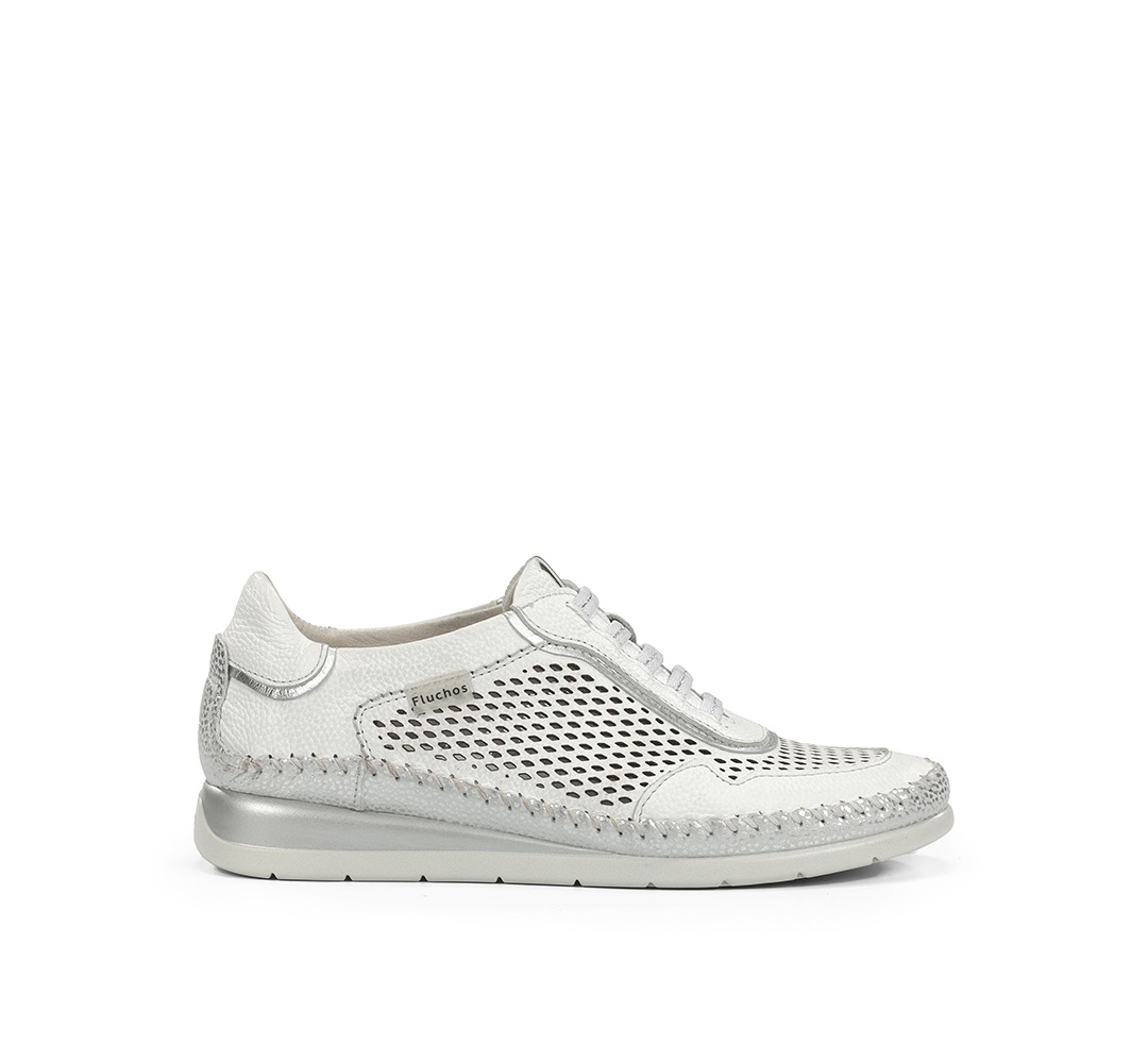FLUCHOS F2143 Zapato de Mujer de Color Blanco - Imagen 2