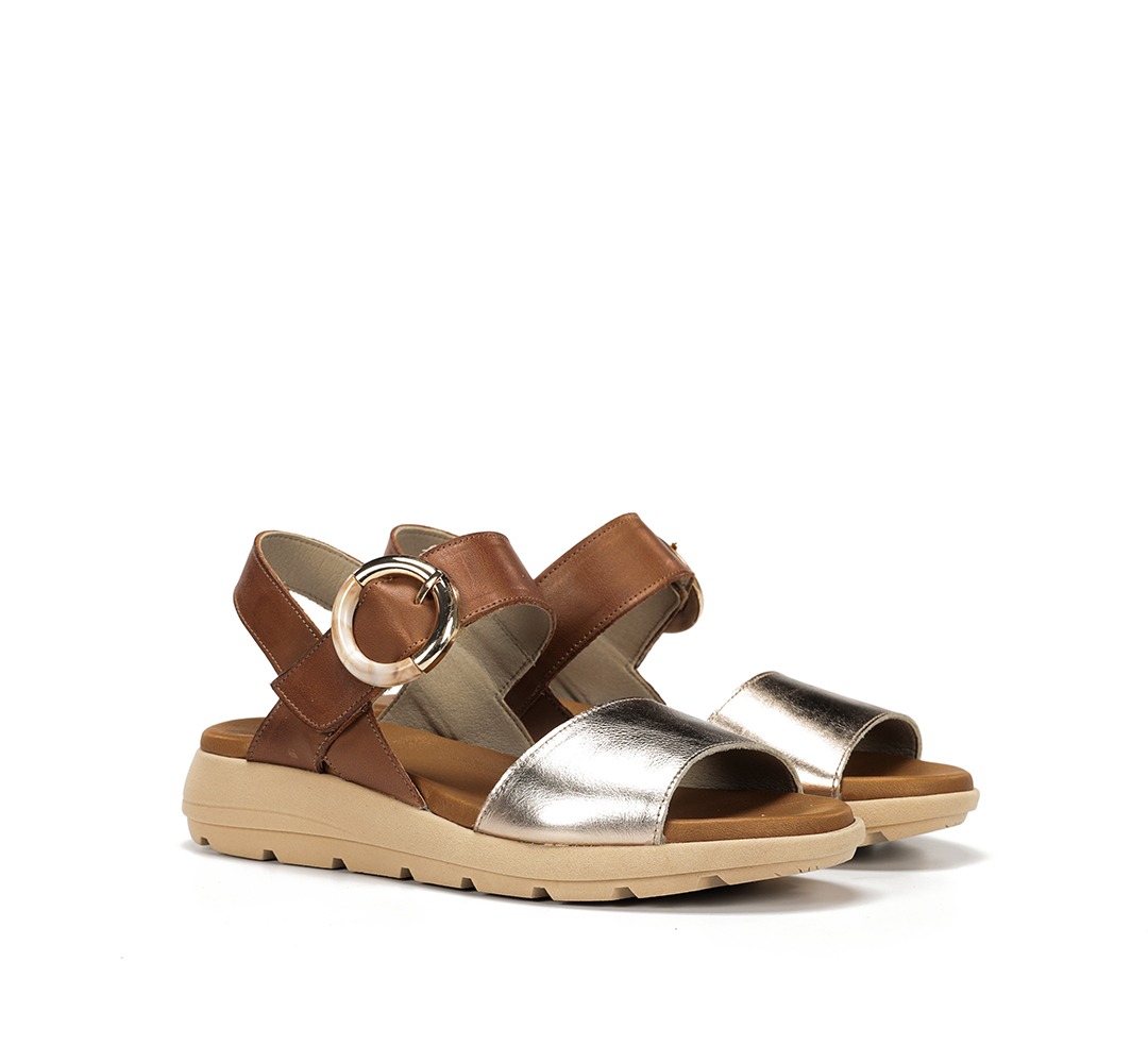 FLUCHOS D9523 Sandalia de Mujer Cava Cuero - Imagen 2
