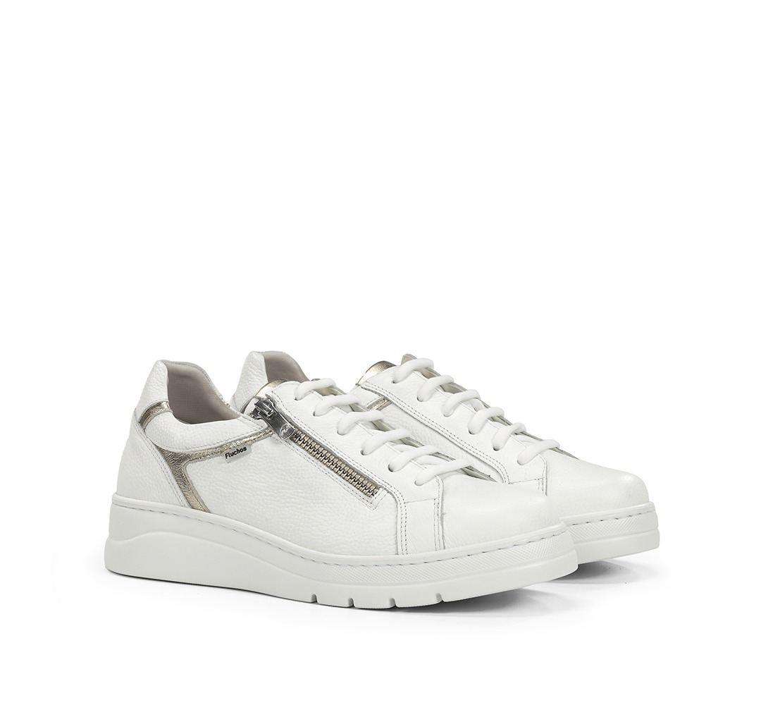 FLUCHOS F2204 Zapato de Mujer de Color Blanco