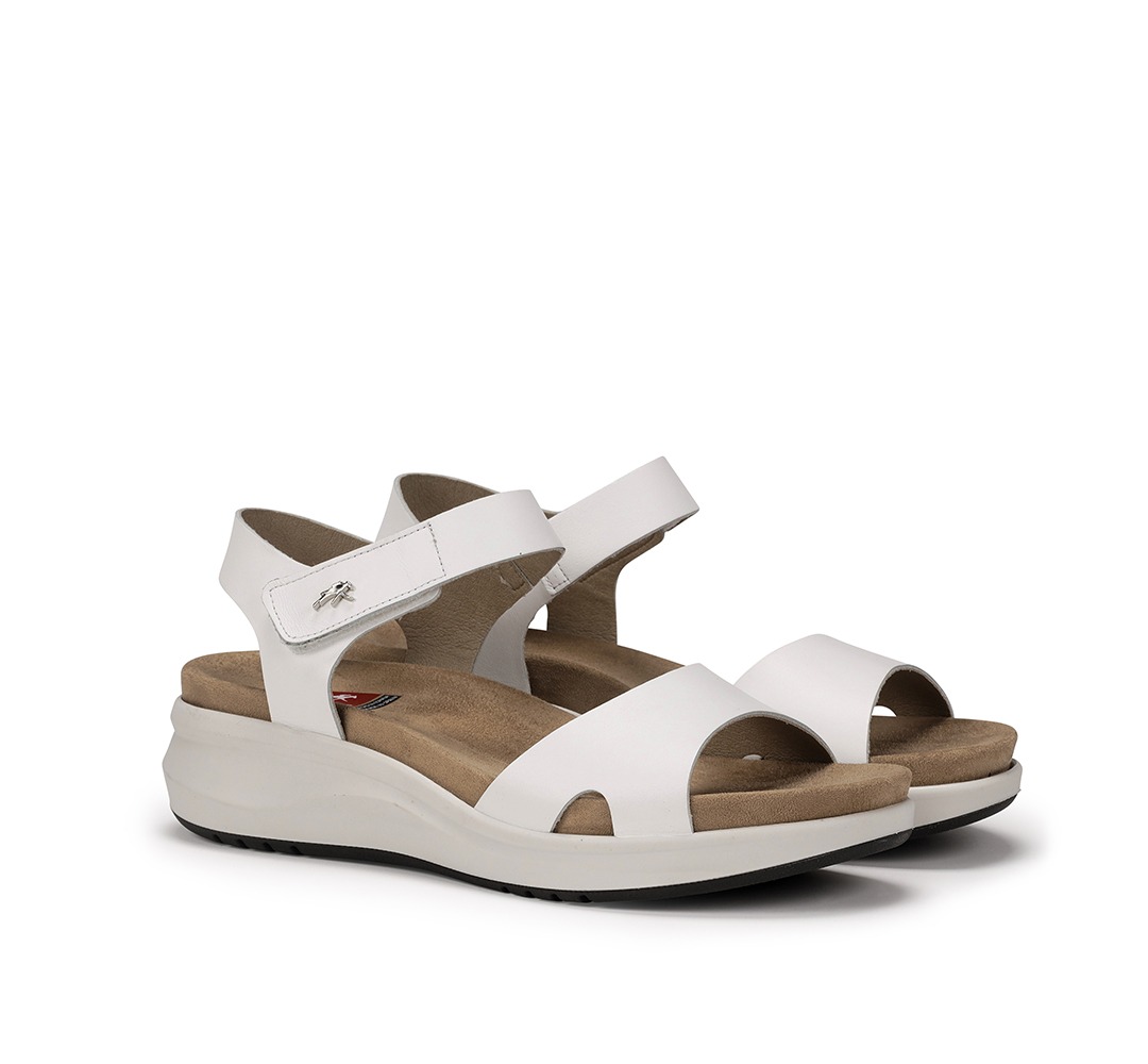 FLUCHOS F1475 Sandalia de Mujer de Color Blanco