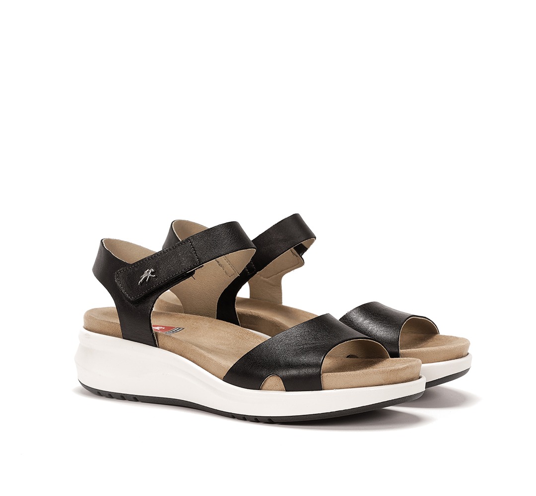 FLUCHOS F1475 Sandalia de Mujer de Color Negro