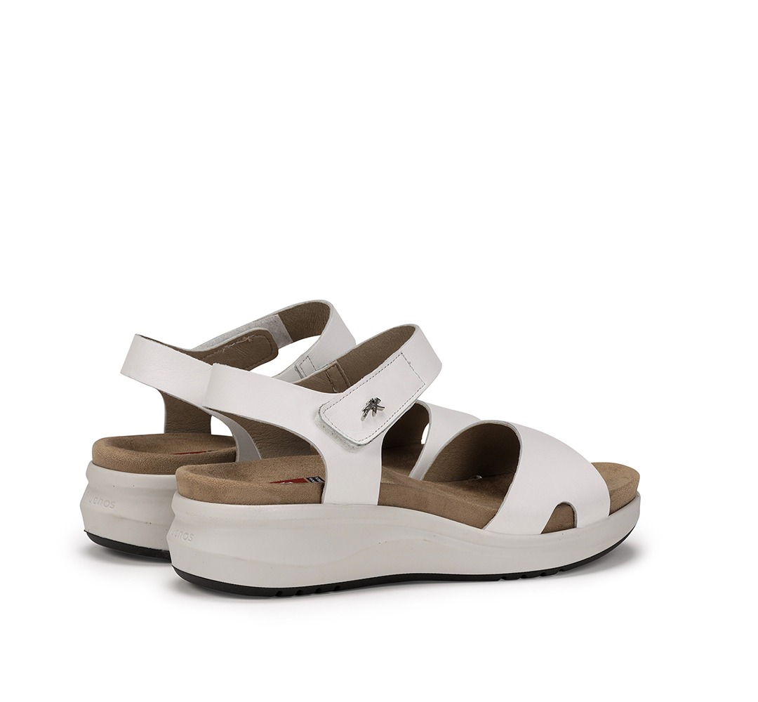 FLUCHOS F1475 Sandalia de Mujer de Color Blanco - Imagen 3