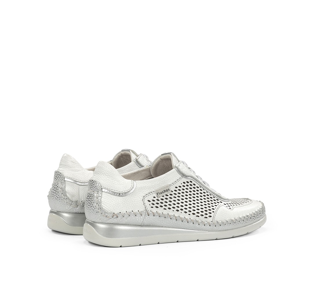 FLUCHOS F2143 Zapato de Mujer de Color Blanco - Imagen 4