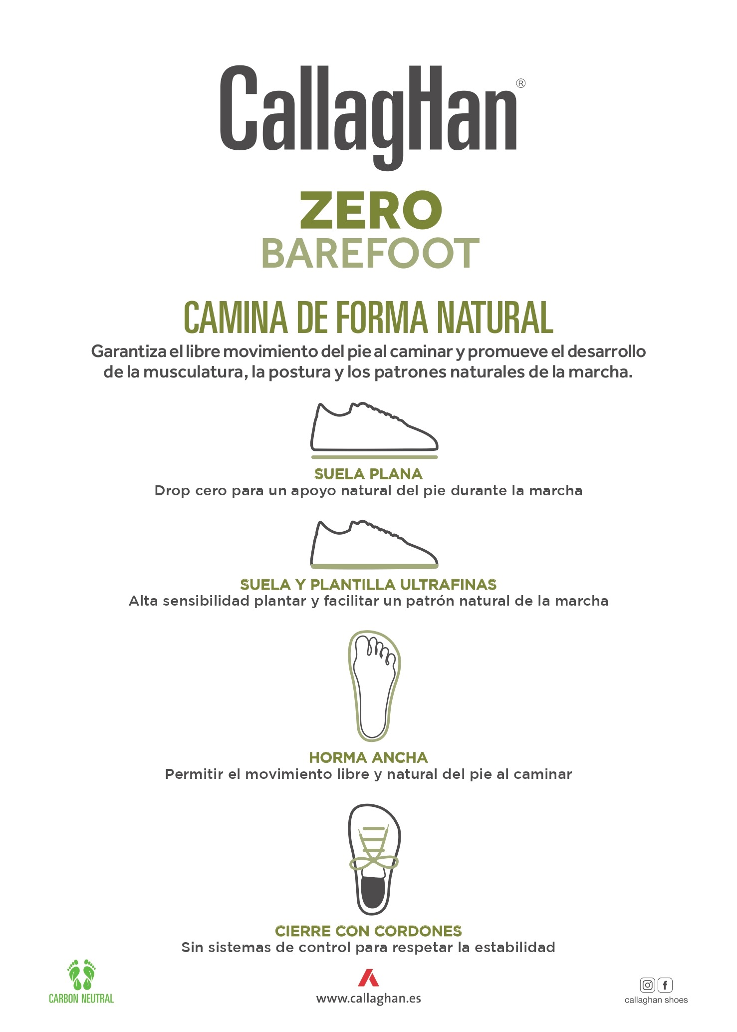 Callaghan 64500 Hombre · ZERO BAREFOOT · Blanco - Imagen 5