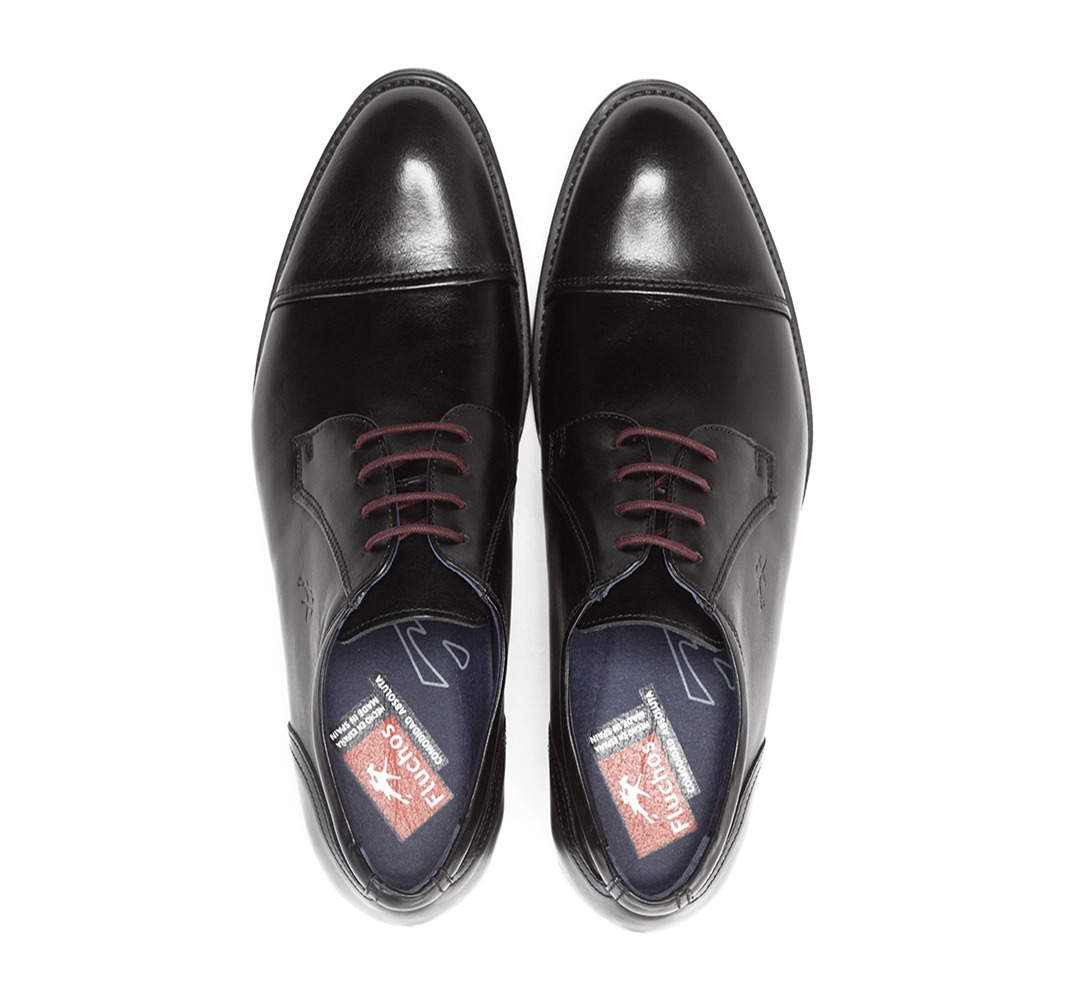 FLUCHOS 8412W Zapato de Hombre de color negro ANCHO ESPECIAL - Imagen 3